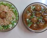 A picture of step 9 of Veg manchurian gravy.
