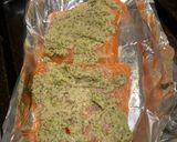 A picture of step 3 of Thai salmon with noodles.