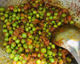 A picture of step 2 of Soya chunks & green peas masala curry (vegan soya chunks& mutter masala).