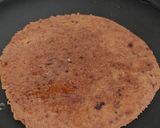 A picture of step 5 of Chocolate paratha pizza.