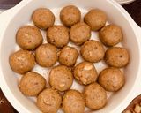 A picture of step 2 of Gond ladu.