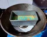 A picture of step 7 of Tiranga Pound Cake.