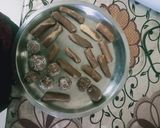 A picture of step 1 of Chocolate milk mithai.