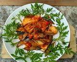 Foto langkah ke 4 dari resep Terong tahu ikan asin balado.