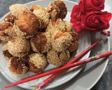 A picture of step 9 of Laughing Balls | Chinese Smiling Sesame Cookies.