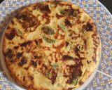 Foto del paso 2 de la receta: Tortilla de zapallitos y cebolla caramelizada sin huevos