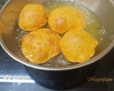 A picture of step 4 of Quinoa flour masala puri.