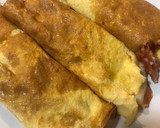 Foto del paso 7 de la receta: Rollitos de tortilla rellenos de jamón y queso