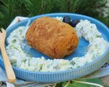 Töltött, rántott cukkinitekercs (vegán) recept fázis 7 fotója