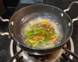 A picture of step 4 of Lemon Rice. (Chitranna).