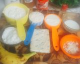 A picture of step 1 of Eggless Spinach Banana Muffins.
