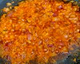 A picture of step 4 of Dal Makhani.
