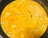 A picture of step 7 of Fish fillet curry.