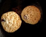 A picture of step 4 of Eggless Blueberry mini pancakes.