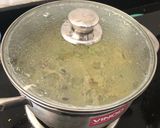 A picture of step 6 of Mint biryani.