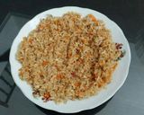 Foto langkah ke 15 dari resep Nasi Goreng Salmon Udang (mpasi 20 bulan).