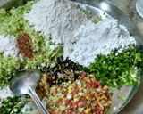 A picture of step 2 of Veg. manchurian.