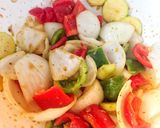 Foto del paso 1 de la receta: Brochetas mixtas con vegetales a la plancha y al air fryer 😎