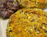 Foto del paso 6 de la receta: Medallones de garbanzos y lentejas rellenos con queso