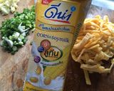 รูปขั้นตอนการทำที่ 5 ของ Penne with salmon & corn-soy milk