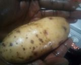 A picture of step 2 of Double baked potatoes.