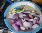 A picture of step 2 of Suran jimikand Yam Curry.