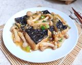 Foto langkah ke 4 dari resep Tahu Nori Shimeji Saus Tiram.