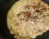 A picture of step 4 of Rava Sooji Chilla.
