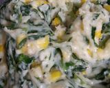 A picture of step 2 of Cheesy Spinach and Corn Sandwich.