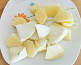 Foto del paso 3 de la receta: Crema de Habas y Guisantes con rollos de Cecina