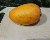 A picture of step 1 of Mango smoothie with lemon.