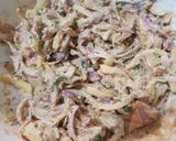 A picture of step 3 of Achari Pakory.