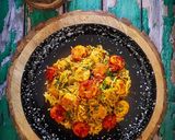 A picture of step 7 of Prawns Pulao.