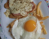 Foto del paso 7 de la receta: Milanesa a la napolitana con papas fritas y huevo