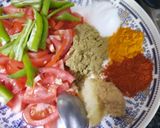 A picture of step 1 of Kathal ki sabzi.