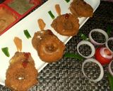 A picture of step 8 of Cheesy onion rings.