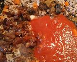 A picture of step 2 of Moroccan style ground beef.