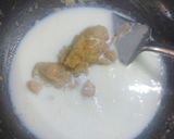 A picture of step 4 of Chicken fettuccine creamy pink pasta.