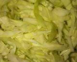 A picture of step 1 of Onion cabbage pakoda.