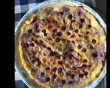 Une image de l'étape 4 de Flan aux framboises du jardin.