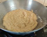 A picture of step 3 of Valentine's Red Semolina Halwa.