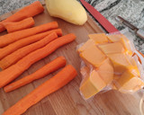 Foto del paso 1 de la receta: Crema de calabaza y zanahoria