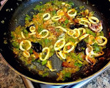 Foto del paso 5 de la receta: Arroz cremoso en caldo de gambas en sartén