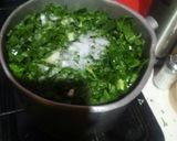A picture of step 5 of Steamed spinach.
