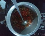 A picture of step 3 of Basen ke chilla ki vegetable.