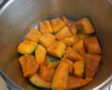 A picture of step 5 of Simmerd japanese squash for the winter solstice.
