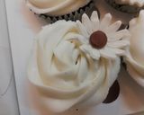 A picture of step 6 of Chocolate cupcakes with Vanilla buttercream frosting.