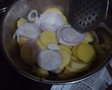 A picture of step 1 of Mix Pakoda.