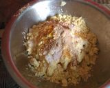 A picture of step 1 of Besan sev.