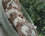 A picture of step 11 of Coconut Swiss rolls.